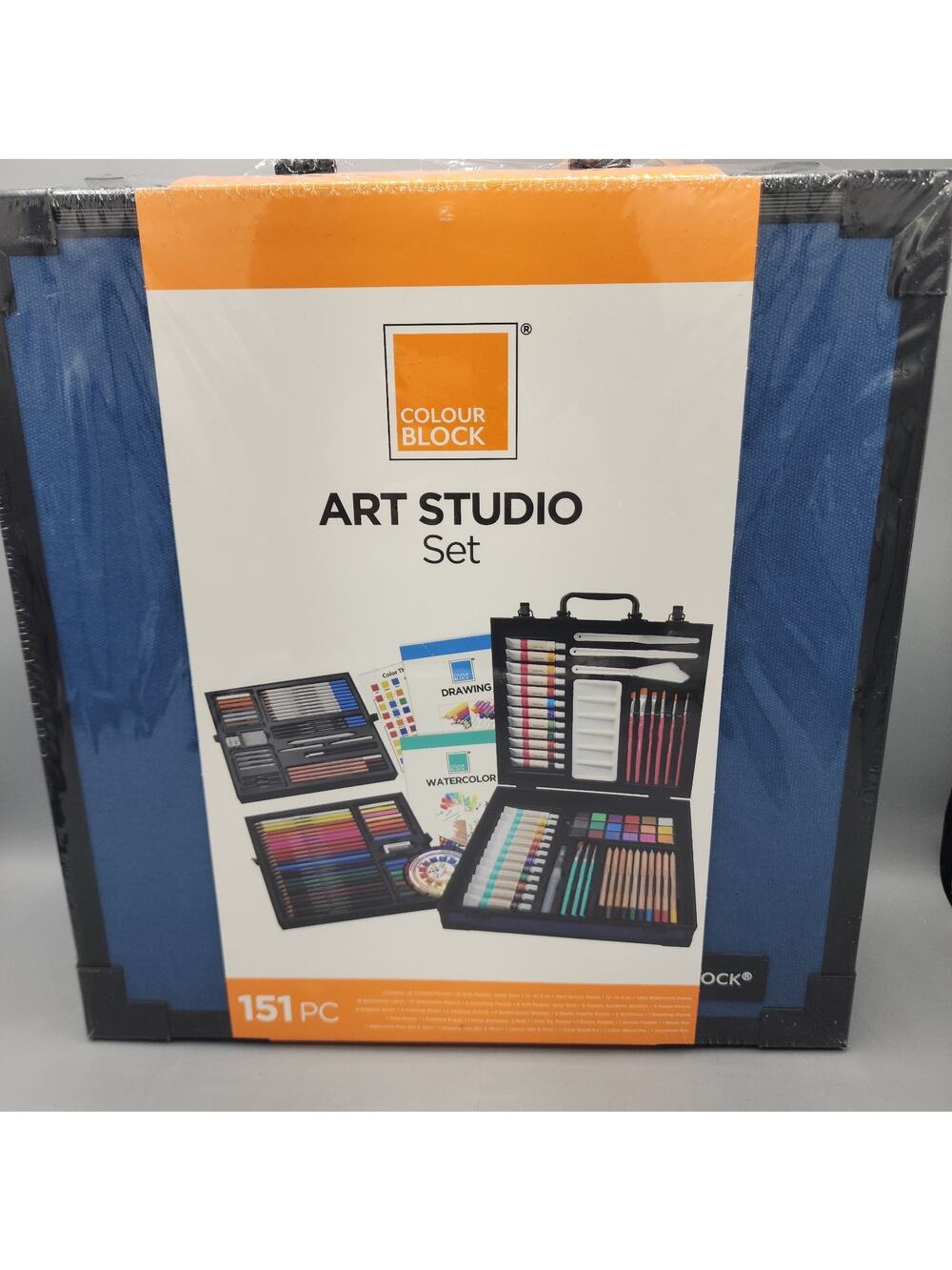 151pc Professional Art Supply Set With Mixed Media Supplies Paint Kit & Brushes